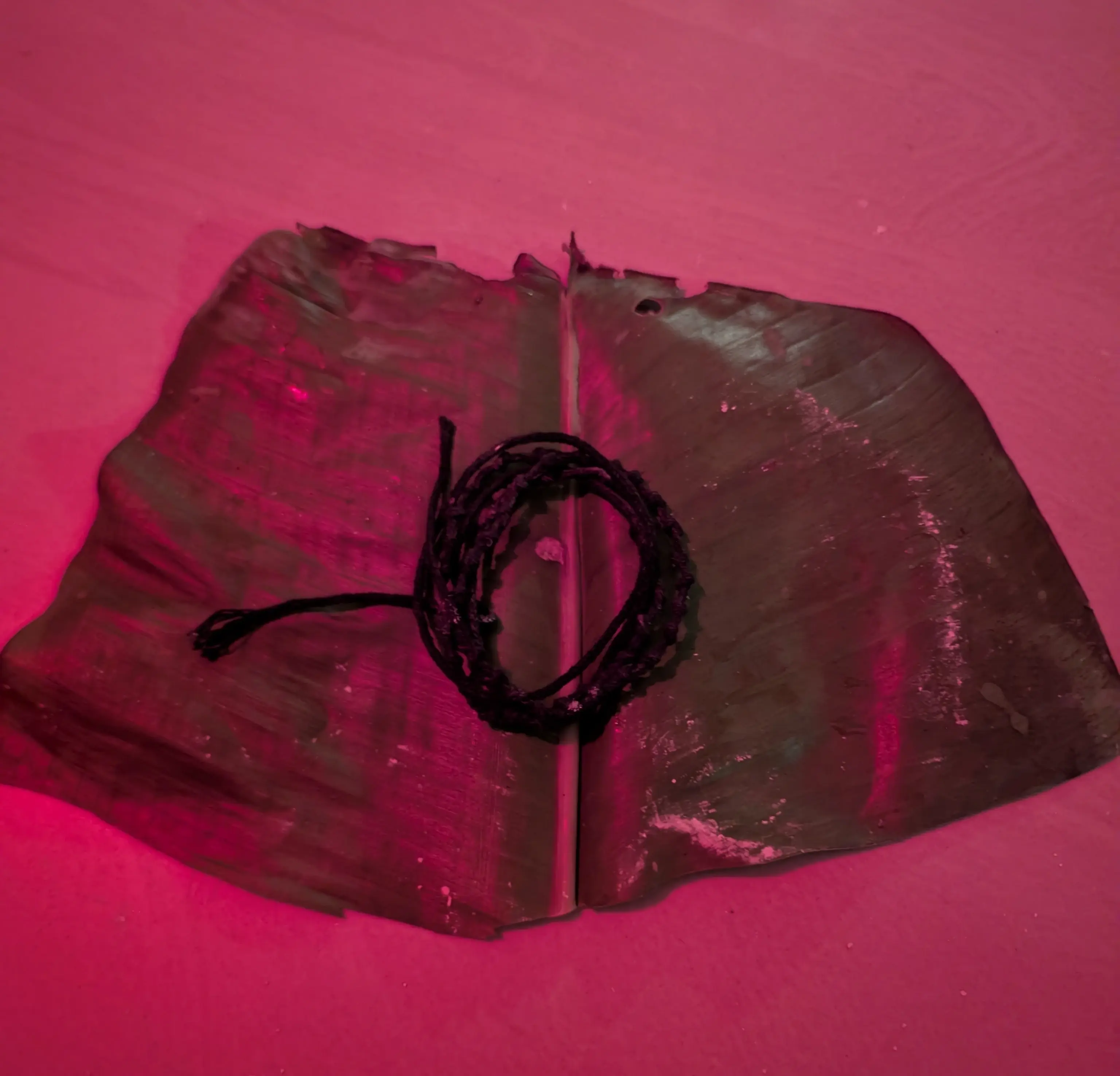 Prepared Mantra Thread on a ritual vessel